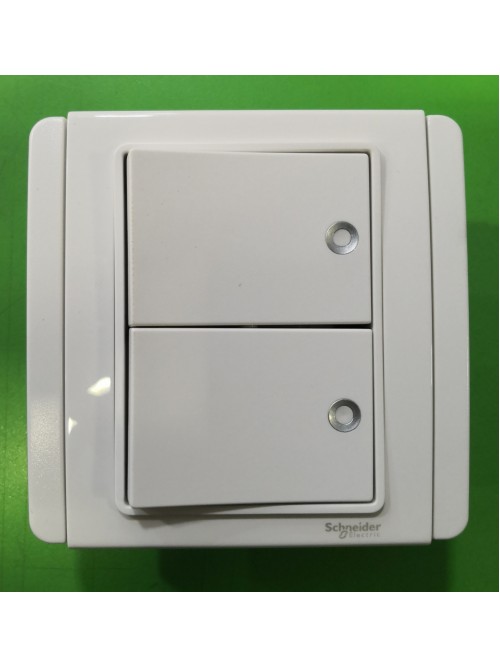 Schneider Neo 2G2W Switch Fluorescent Indicator -White (E3032H2_FWWW)