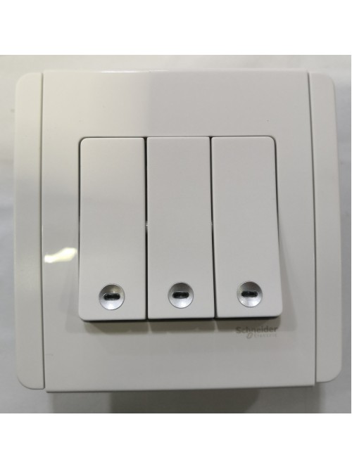 Schneider Neo 3G1W Vertical Switch -White (E3033V2_EWWW)