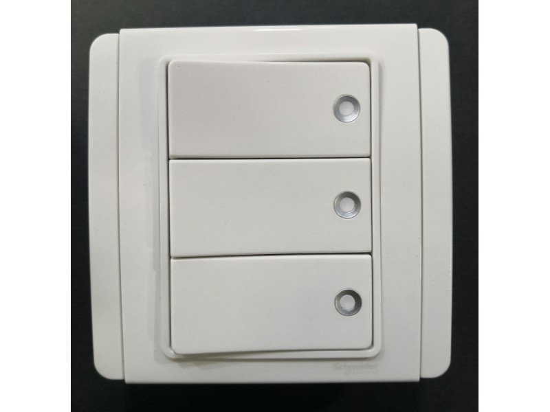 Schneider Neo 3G2W Switch Fluorescent Indicator -White (E3033H2_FWWW) Schneider Neo 3G2W Switch Fluorescent Indicator -White (E3033H2_FWWW)