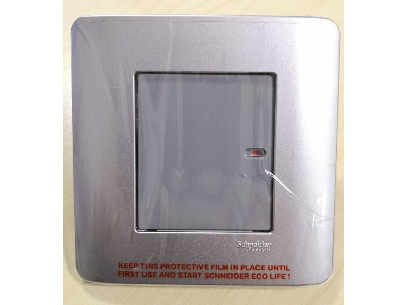 Schneider Zencelo 1G2W Switch -Silver Satin (E8431_1_SA_G2)