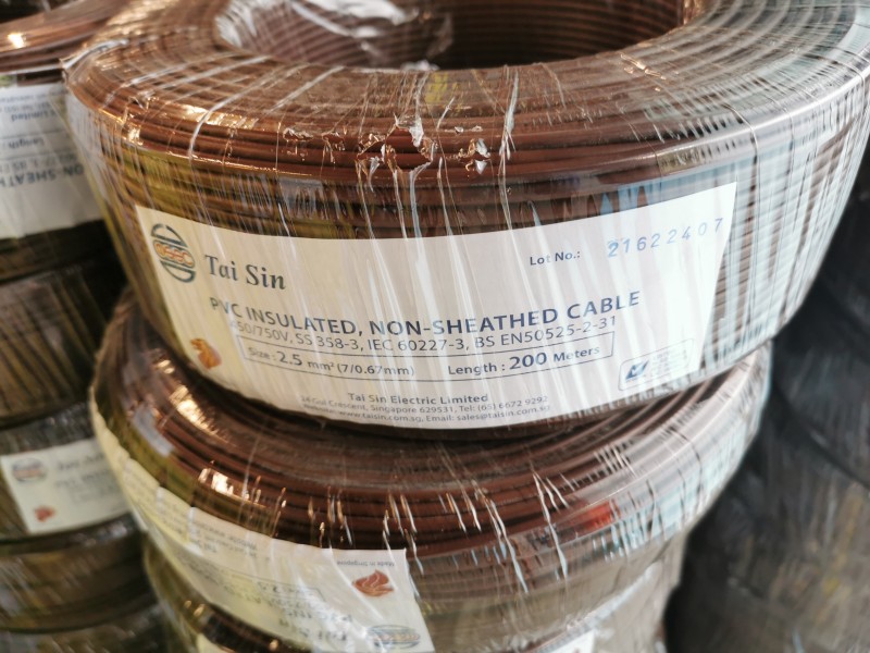 Taisin 2.5mm PVC Cable, Brown