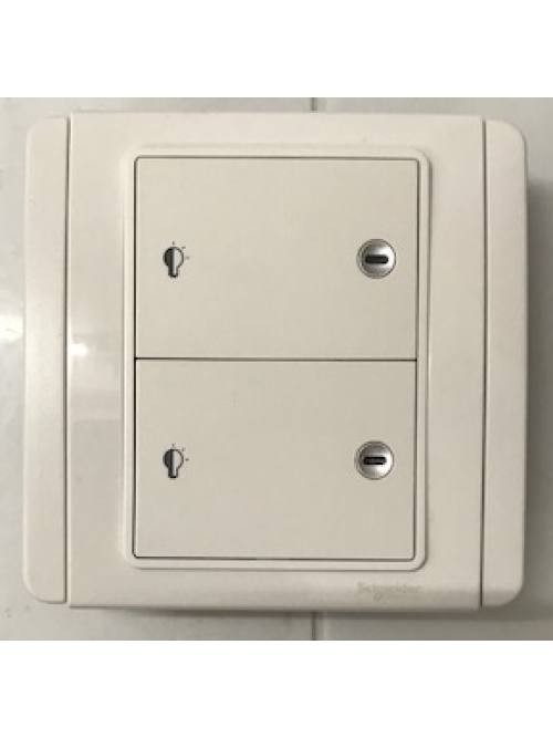 Schneider Neo 2 Gang Dimmer Switch E3032HD