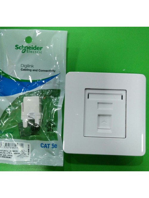 Schneider Zencelo Data Outlet Cat5e E8431RJS/5 White