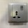 1G13A T&J Radiance Universal Power Socket - Gross Silver  