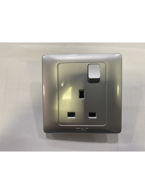 1G13A T&J Radiance Power Socket - Gross Silver  