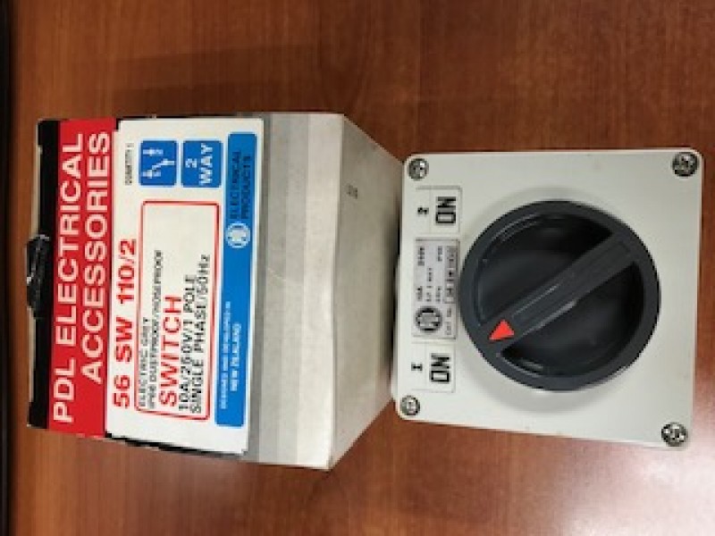 PDL 10A Weathproof Switch 2 gang 2 way
